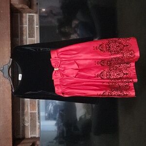 Black and red girls party dress size 16